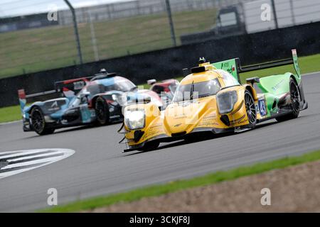Towcester, UK. 12th Sep, 2025. ELMS - European Le Mans Series, Goodyear 4 Hours of Silverstone 2025 [43]/INTER EUROPOL COMPETITION/Oreca 07 - Gibson/Jakub SMIECHOWSKI (POL)/Tom DILLMANN (FRA)/Nicholas YELLOLY (GBR) on track action during practice session for the European Le Mans Series, Goodyear 4 Hours of Silverstone 2025 at Silverstone Circuit, United Kingdom, from 12th - 14th September 2025. ( Credit: Rob Gray/Alamy Live News Stock Photo