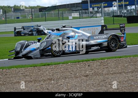Towcester, UK. 12th Sep, 2025. ELMS - European Le Mans Series, Goodyear 4 Hours of Silverstone 2025 [47]/CLX MOTORSPORT/Oreca 07 - Gibson/Manuel ESPêRITO SANTO (POR)/Enzo FITTIPALDI (BRA) on track action during practice session for the European Le Mans Series, Goodyear 4 Hours of Silverstone 2025 at Silverstone Circuit, United Kingdom, from 12th - 14th September 2025. ( Credit: Rob Gray/Alamy Live News Stock Photo