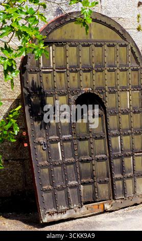 Stunning Door within a Door At Lanhydrock Estate, Bodmin Cornwall England United Kingdom Stock Photo
