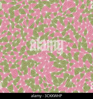 Triangle shapes background. Small triangles size. Multiple repeated inner triangles. Multiple colors style. Repeatable pattern. Artistic vector tiles. Stock Vector