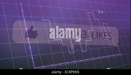 Displaying like indicator in dashboard, with speech bubble, 25 Stock Photo