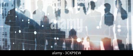 Abstract background with connected line and dots, sots. Futuristic digital background for Business Science and technology. Stock Photo