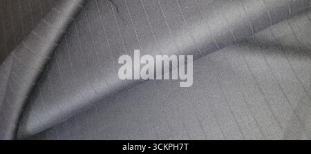 A Stunning and Beautiful CloseUp of Black Textured Fabric for Use in Fashion and Design Projects Stock Photo