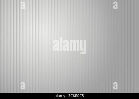 Ribbed or reeded glass effect white background texture. Stock Photo