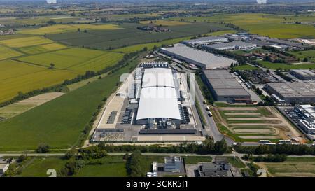 data center infrastructure in Northern Italy, Milan. Big data, cloud computing, server space and col location. High power computing. Stock Photo