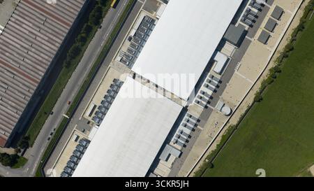 data center infrastructure in Northern Italy, Milan. Big data, cloud computing, server space and col location. High power computing. Stock Photo