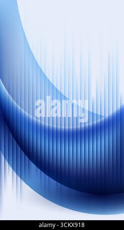 abstract deep blue background with curved shapes against vertical white lines offering modern and clean design perfect for wallpaper, presentation, or Stock Vector