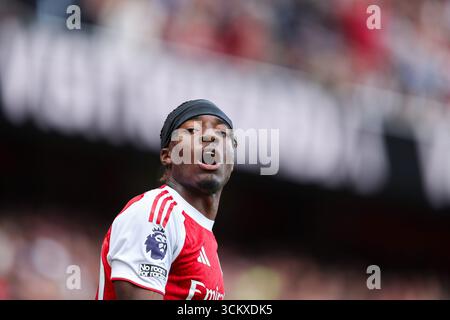 Noni Madueke of Arsenal celebrates his goal to make it 0-1 during the ...