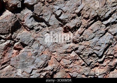 Photo Picture of the Old Volcanic Basaltic Rock Texture Stock Photo