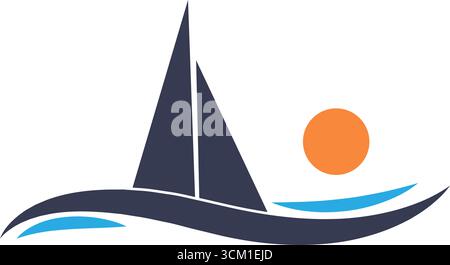 Ship logo icon illustration design Stock Vector