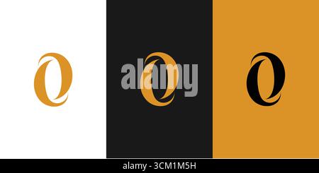 Modern and unique O logo design Stock Vector