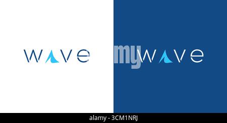Modern and professional wave logo design Stock Vector