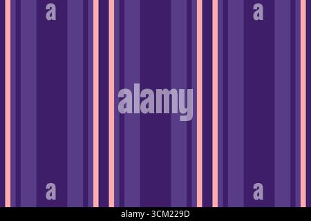 Vertical stripes in shades of purple and pink create a modern, geometric pattern. Ideal for backgrounds, textiles, and design projects. Trendy, clean, Stock Vector