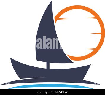 Ship logo icon illustration design Stock Vector