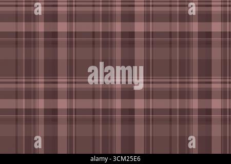 Elegant plaid pattern in muted brown tones. Seamless texture creates a versatile backdrop. Ideal for backgrounds, textiles, design and web projects. Stock Vector