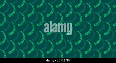 Seamless Green Leaf Pattern for Nature and Botanical Backgrounds Stock Vector