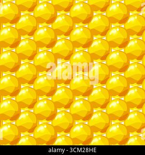 Gold colorful balls seamless pattern Stock Vector