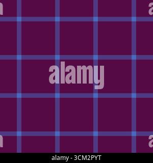 List check pattern texture, selection seamless textile fabric. Cover vector plaid tartan background in pink and indigo colors palette. Stock Vector
