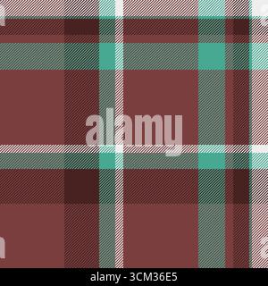 Classic plaid pattern with warm, earthy tones and cool accent color. Versatile design perfect for backgrounds, textiles, and seasonal projects, adding Stock Vector