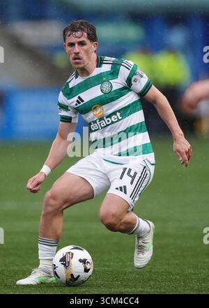 Celtic's Luke McCowan during the William Hill Premiership match at BBSP Rugby Park, Kilmarnock. Picture date: Sunday September 14, 2025. Stock Photo