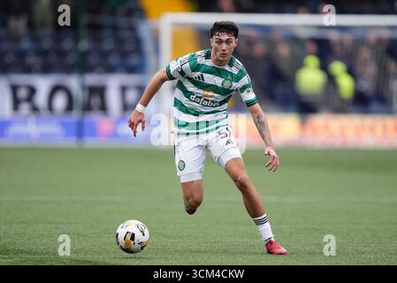 Celtic's Colby Donovan during the William Hill Premiership match at BBSP Rugby Park, Kilmarnock. Picture date: Sunday September 14, 2025. Stock Photo