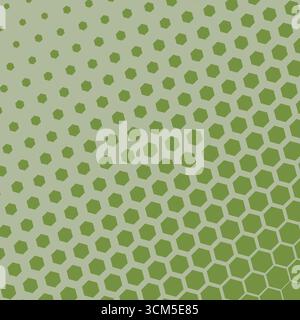 Hexagon pattern made halftone effect Stock Vector