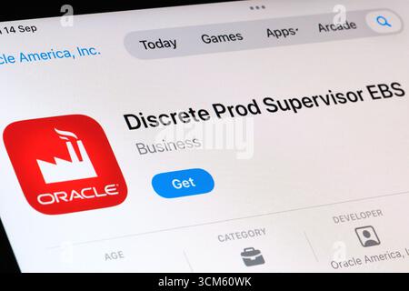 Discrete Production Supervisor for EBS app Stock Photo