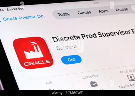 Discrete Production Supervisor for EBS app Stock Photo
