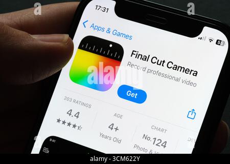 Final Cut Camera app Stock Photo