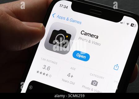 Camera app Stock Photo