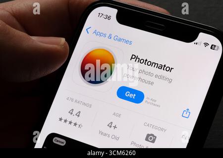 Photomator app Stock Photo