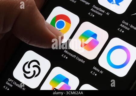 Microsoft Copilot app Stock Photo