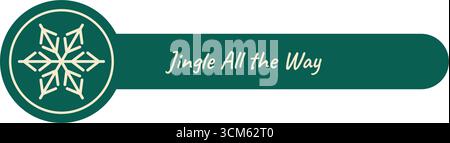 Christmas Snow Flake Outline Label Stock Vector
