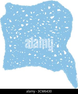 Wavy Crayon Speech Bubble Sketch Stock Vector