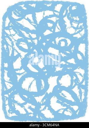 Fluid Blue Chalk Sketch Quote Box Stock Vector