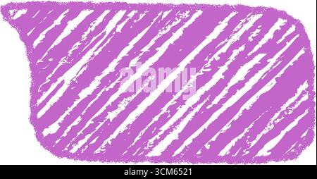 Diagonal Chalk Talk Bubble With Scribble Stock Vector
