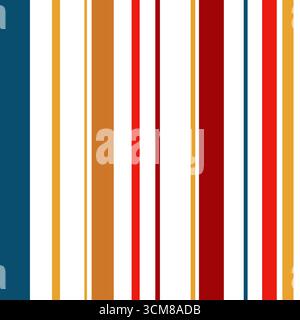 striped seamless pattern with full color, pastel stripe seamless background Stock Vector