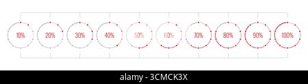 Percent slice infographic stock illustration Business, Chart, Circle, Computer Graphic, Cross Section Stock Vector