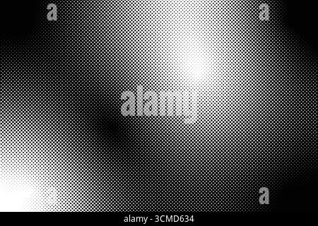 Dynamic halftone gradient effect, transitioning from dark black to light white. Stock Vector