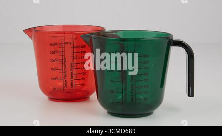 Measuring cup isolated nature background with clipping path Stock Photo