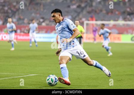 Chicago, IL, USA, September 13, 2025. Major League Soccer (MLS) Chicago Fire FC vs. New York City FC at Soldier Field. Stock Photo