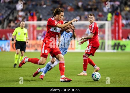 Chicago, IL, USA, September 13, 2025. Major League Soccer (MLS) Chicago Fire FC vs. New York City FC at Soldier Field. Stock Photo
