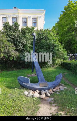 Saint Petersburg, Russia - August 17, 2025: Historic Anchor Monument in Garden Stock Photo