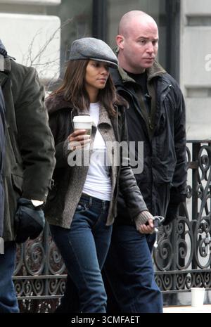 Halle Berry on the set of her latest film, 