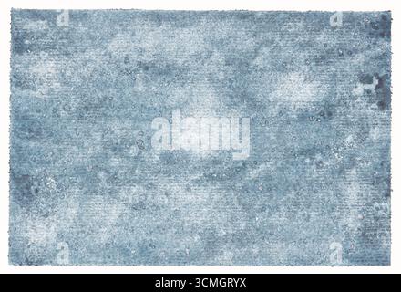 Abstract blue watercolor background creating a textured and gritty design element Stock Photo