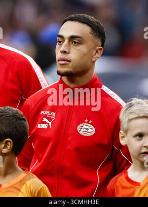 EINDHOVEN - Sergino Dest of PSV Eindhoven during the friendly match ...