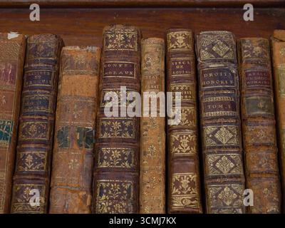 Old books in Passage Verdeau, Paris, France Stock Photo