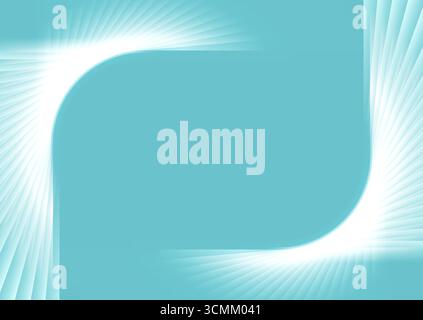Quote speech bubble abstract blue glowing frame background. Vector design Stock Vector