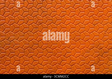 Close up view of hexagon pattern on a plastic cover Stock Photo