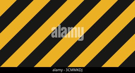 a diagonal caution stripes in seamless design Stock Vector